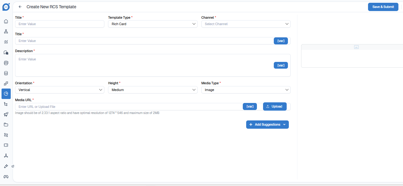 Types of RCS Templates