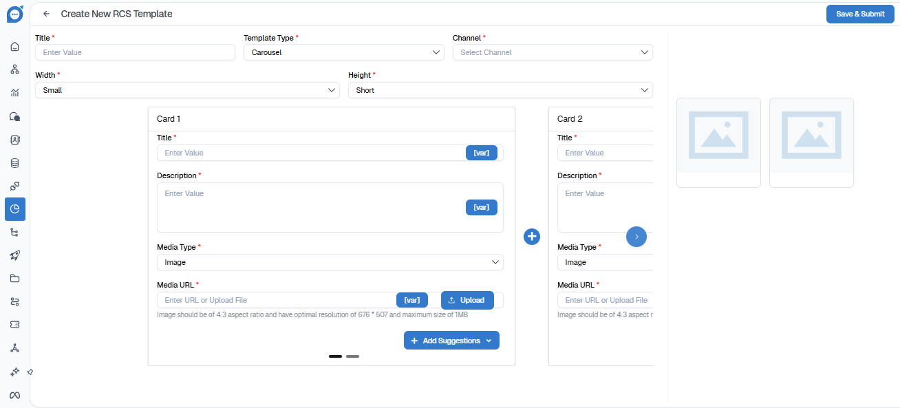Types of RCS Templates