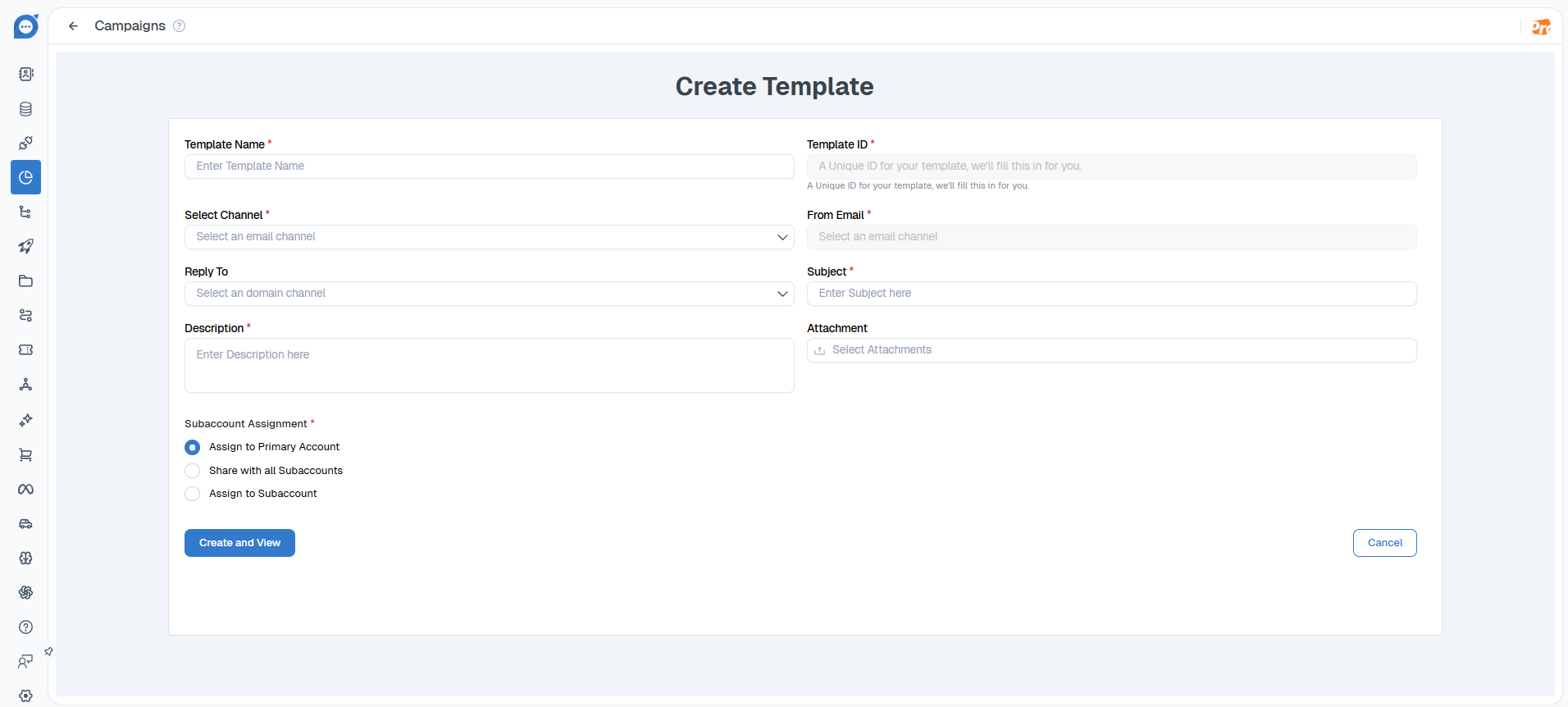 Creating & Managing Email Template