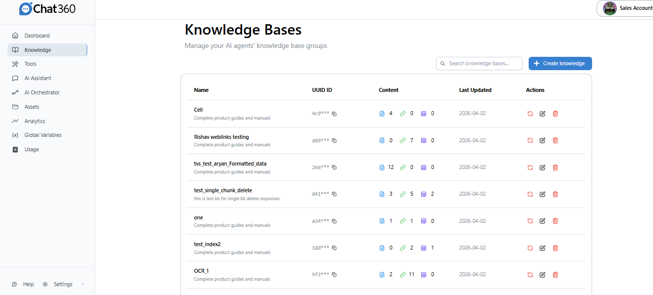 Agentic AI Knowledge Base Training