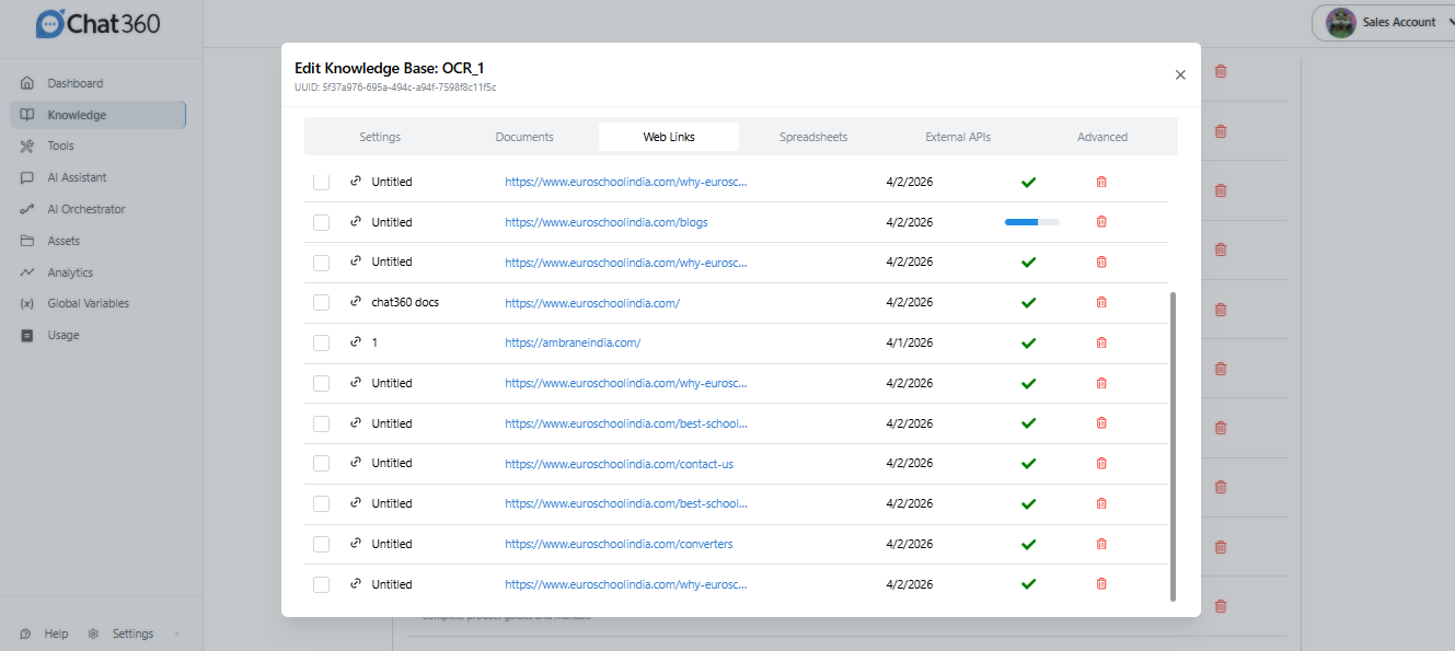 Agentic AI Edit Knowledge Base