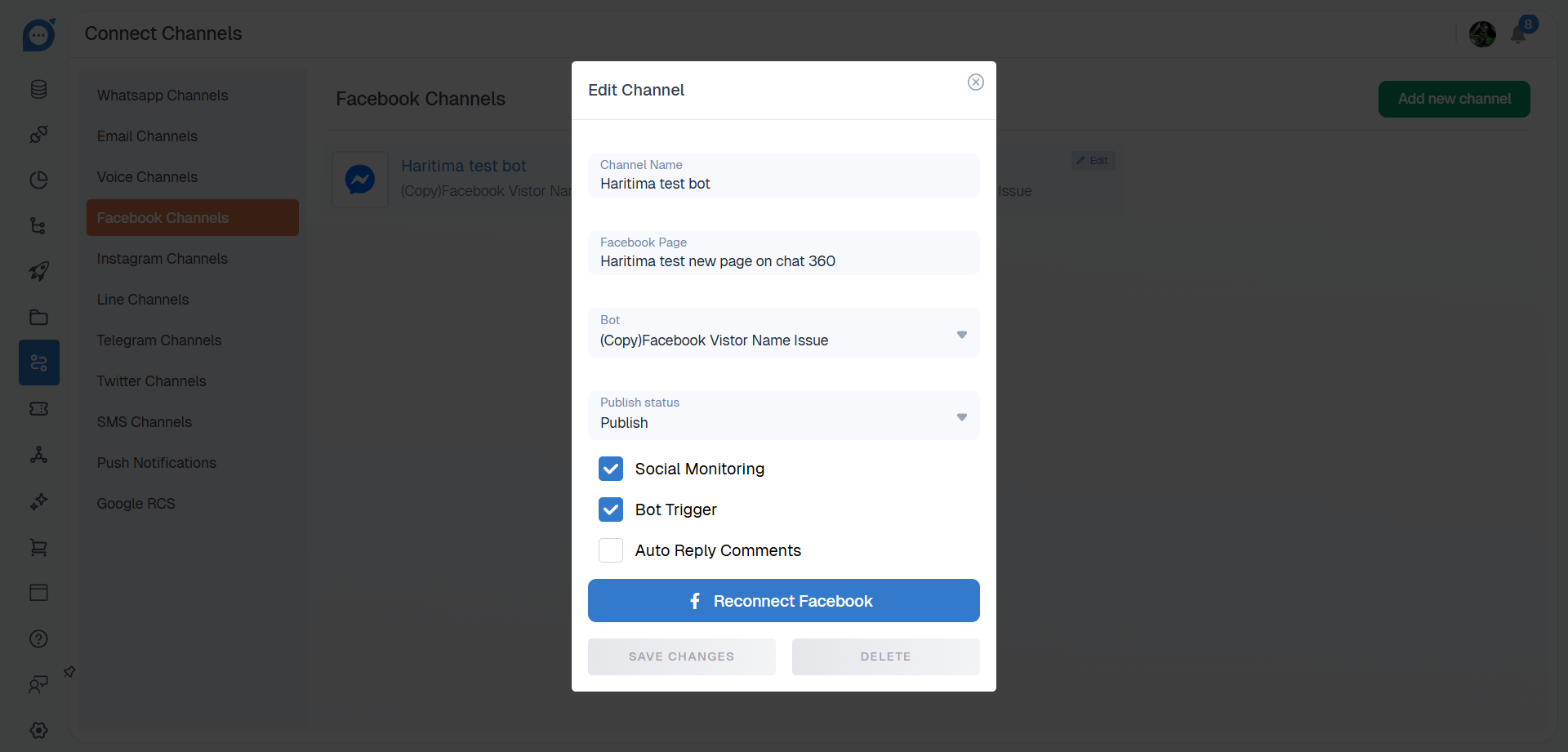 Facebook Setup & Configuration