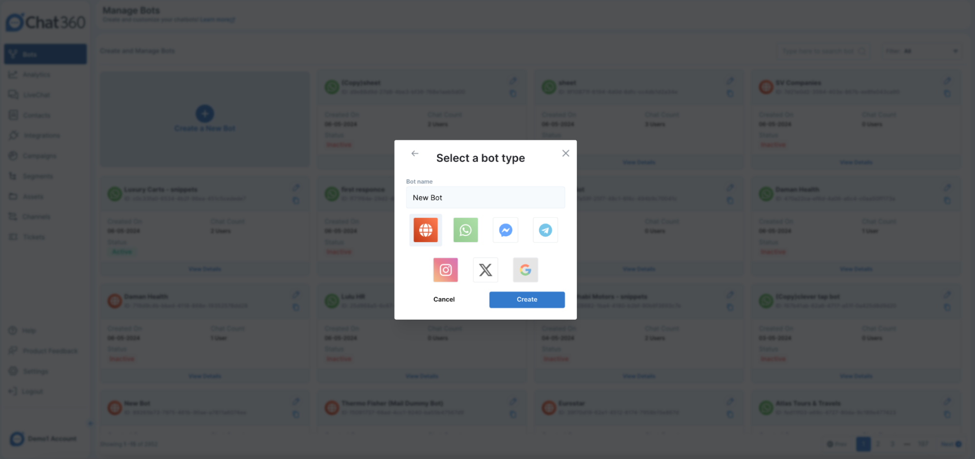 Create Your Chatbot