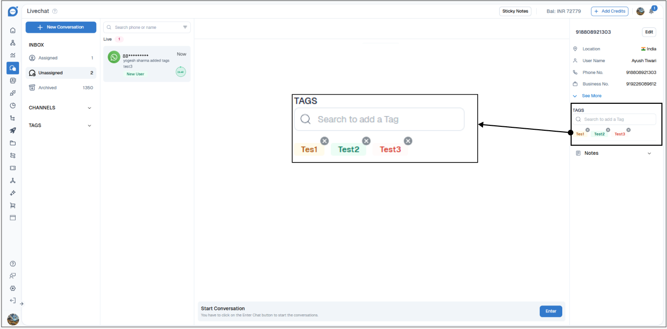 How to assign and manage tags