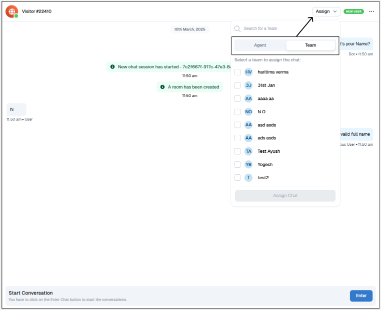 Automated Assignment in Bot Flows