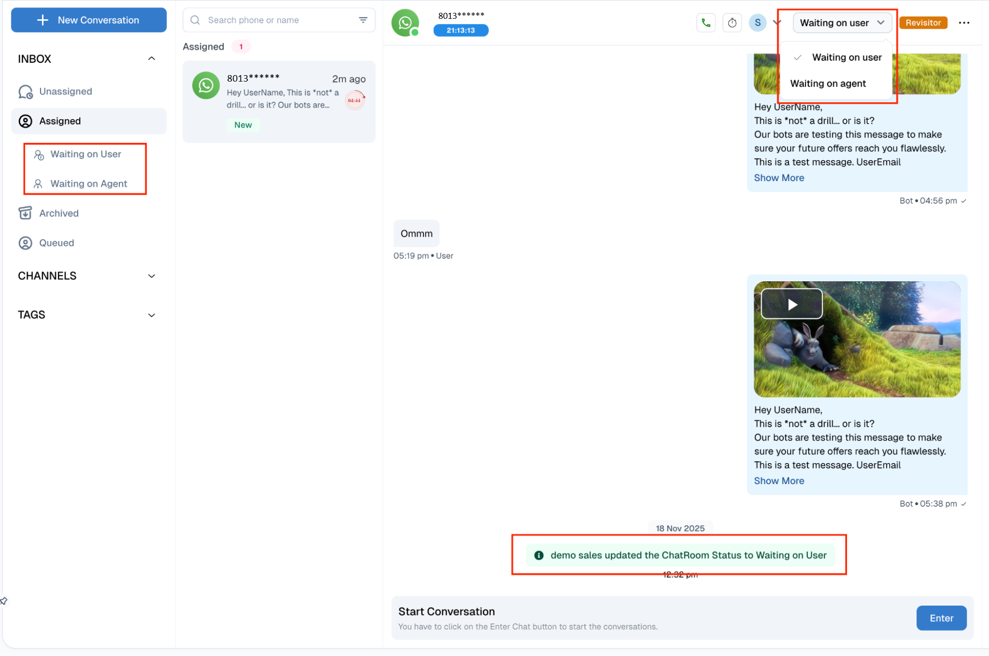 How chat get assigned