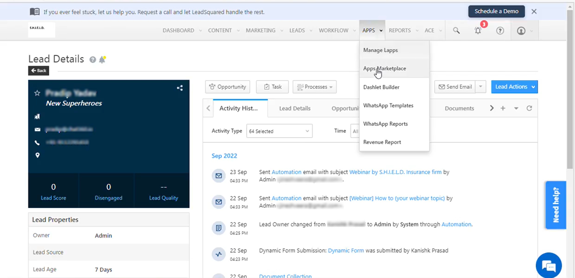 Leadsquared Integration