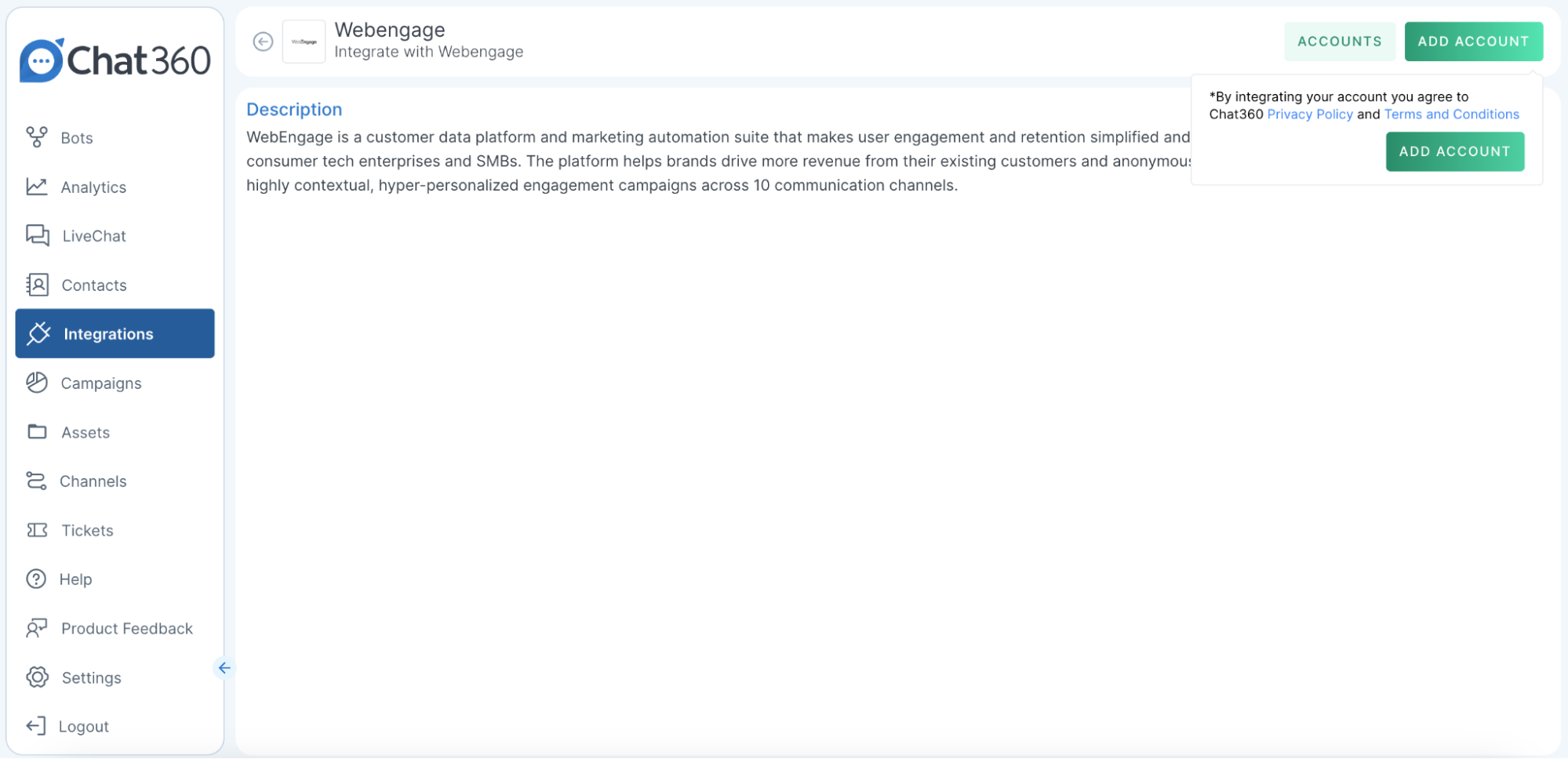 Webengage Integration